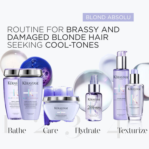 Routine for brassy and damaged blonde hair seeking cool-tones - Kerastase | L'Oréal Partner Shop